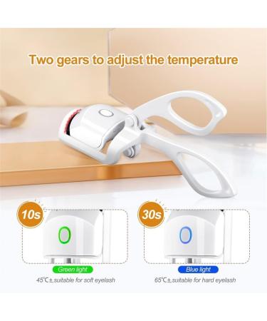 Heated Eyelash Curler with Sensing Heating Silicone Pad - 2 Modes, Easy to Curl for Natural & Lasting Eyelashes - Makeup Tool - Buy Online on GoSupps.com