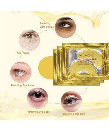 Collagen Under Eye Masks - 25 Pairs for Anti-Aging, Wrinkle Reduction, Dark Circles, and Puffy Eyes - Skincare Treatment for Men and Women - Buy Online on GoSupps.com