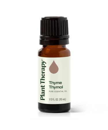 Plant Therapy Thyme Thymol Essential Oil 10 mL (1/3 oz) 100% Pure Undiluted Natural Aromatherapy for Immune Support and Digestive Relief