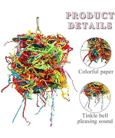 Birds Nest Straw Birdhouse 100% Natural Fiber - Cozy Resting Breeding Place Parrot Chewing Foraging Toys for Parakeets Cockatiels Conures Budgie Lovebirds Finches - Buy Online on GoSupps.com