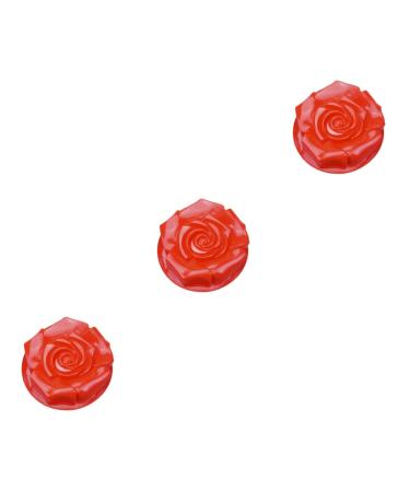 HOMSFOU 3pcs Rose Cake Mold Silicone Flower Cake Pan Homemade Soap Molds Birthday Cake Mold Silicone Muffin Cup Silicone Pie Baking Pan Baking Tiramisu Pan Mini Bread Pan Silica Gel 24X24X5CMx3pcs