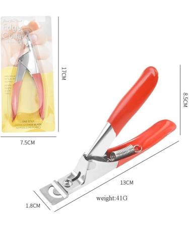 Professional Nail Art Nail Clippers U-Shaped Stainless Steel Nail Clippers DIY French Style Suitable for Professionals and Family Individuals (Color : Red) - Buy Online on GoSupps.com
