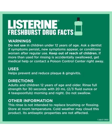 Listerine FreshBurst Antiseptic Mouthwash 2-Pack - 1.5L Each - Buy Online on GoSupps.com