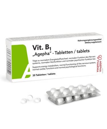 Vitamin B1 Tablets | High Dose Thiamin Tablets for Nerve Pain Nervous Disorders Memory and Concentration Problems | Supports Metabolism | EU Quality | Free of Additives