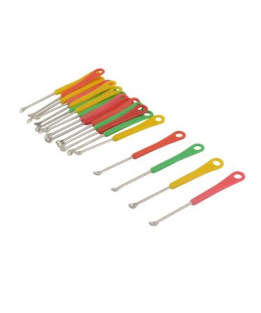 Qtqgoitem Plastic Handle Earpick Ear Wax Remove Spoons Curette Cleaner Tool 18pcs (Model: c14 80a 834 b56 e68)