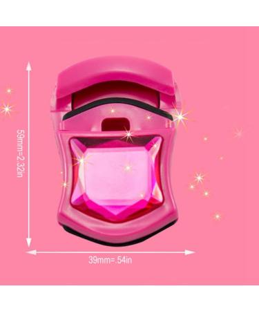 Portable Eyelash Curler with Gem Design for Women and Girls Reusable Plastic Lash Curler Professional Beauty Tool Beginner Friendly - Buy Online on GoSupps.com