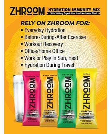 Hydration Immunity Mix (Lime Cherry) - Organic Mushroom Blend - 3.8 Oz (Pack of 10) | Boost Your Immunity & Hydration - Buy Online on GoSupps.com