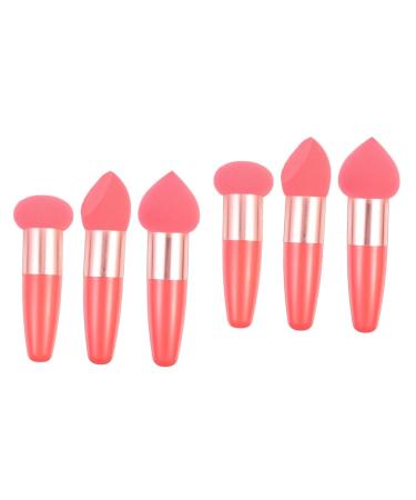 FOMIYES 6 Pcs Heart Shaped Face Wash Facial Tool Face Makeup Cosmetic Tools Wedge Shape Travel Suit 1 count (Pack of 1) As Shownx2pcs