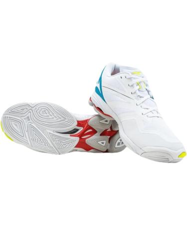 Mizuno Women's Wave Lightning Z6 Volleyball Shoe - 46.5 EU | White Black Diva Blue | Best International Shipping - Buy Online on GoSupps.com
