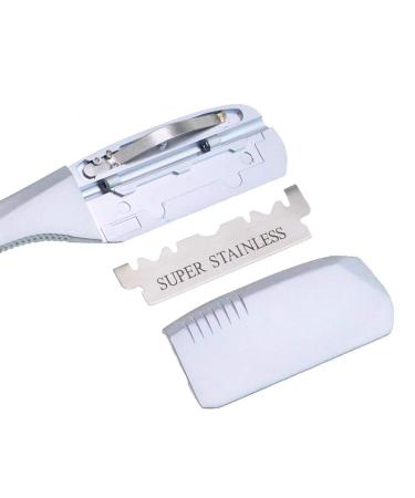 Buy DE Razors | 10 Blades Manual Shaver for Men | Perfect for Beard Face & Body Hair Removal - International Shipping - Buy Online on GoSupps.com