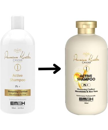  PREMIUM KERATIN CAVIAR Premium Keratin Caviar Active Shampoo - Clarifying Shampoo - 500ml - Buy Online on GoSupps.com