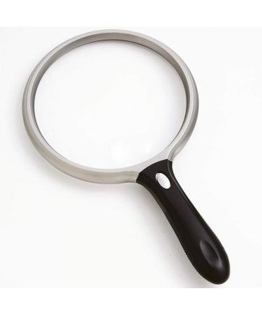 10X/25X Large Handheld Magnifier Reading Magnifying Glass Mirror Surface Diameter 130mm Extra Large Elderly Magnifying Glass Read HD Handheld LED with Light Made in China