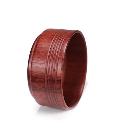 Premium Oak Wooden Shaving Bowl Mug - Ideal for Men's Shaving & Grooming Essentials | International Shipping Available - Buy Online on GoSupps.com