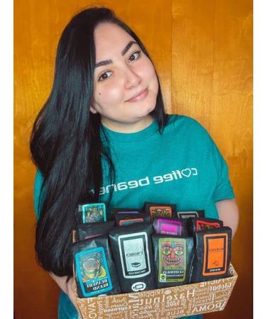 Indulgent Coffee Selection Gift Box | 12 Flavored 1.75oz Arabica Coffee Samplers - Buy Online on GoSupps.com