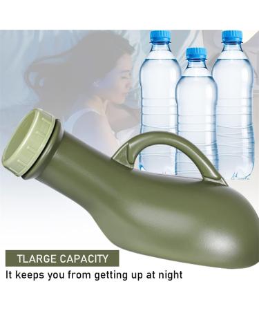 Portable Urinal Travel Toilet Bottle with Funnel - 1000ML Unisex Pee Container for Camping, Car & Outdoor Travel - Buy Online on GoSupps.com