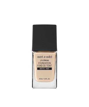 Wet 'n' Wild Photo Focus Foundation Matte High-coverage Foundation with Light-adjusting Complex for a White Cast-free Effect and a Camera-ready Makeup Matte Finish Vegan Nude Ivory