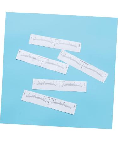 Beavorty Disposable Gauge 120pcs Tools Mini Measure Tool Eyebrow Ruler Sticker Caliper Disposable Eyebrow Shaping Tools - Buy Online on GoSupps.com