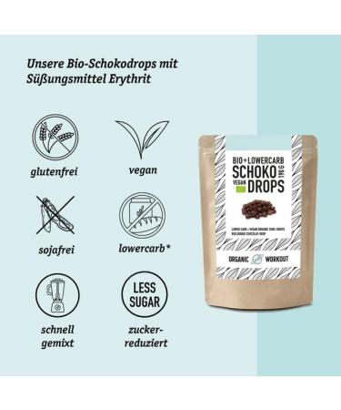 3 Series Bio Lower-Carb Schokodrops | Sugar-Free Vegan Snacking & Baking Treats | Perfect for Low-Carb & Keto Diets | Organic Dark Chocolate - Buy Online on GoSupps.com