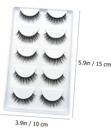 Beavorty 10 Pairs Fake eyelashes reusable eyelashes natural look magnetic lashes fluffy natural eyelashes false eyelashes for beginners short fake eye lashes chemical fiber make up 5d - Buy Online on GoSupps.com