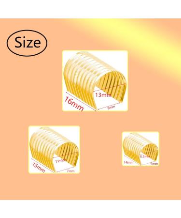 Daiyifiy 160 Pack Leather Rope Clips - Metal Fastener for Tassel Cords in Silver and Gold - 8.5mm x 14mm - Buy Online on GoSupps.com