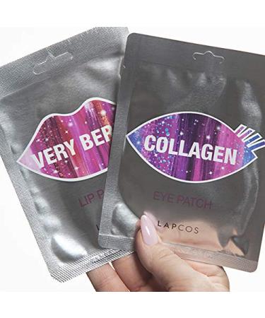 LAPCOS Collagen Eye Mask (5 Pack) - Korean Beauty: Eye Patches for Firming and Smoothing, Reduce Puffiness and Fatigue - Buy Online on GoSupps.com