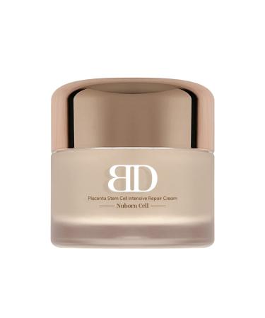 NUBORN CELL Placenta Stem Cell Intensive Cream | 47% Placental Extract Face Moisturizer for Dry Skin | Stem Cells and Dragon's Blood Extract for Luminous Glass Skin | Made In Korea 50ml
