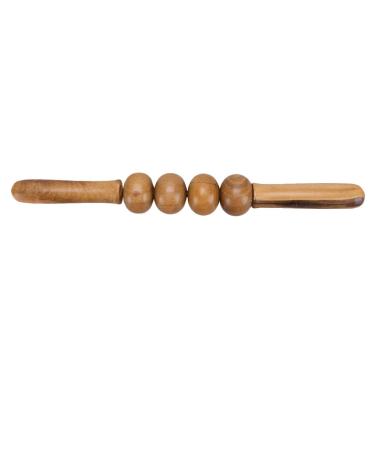Exceart body roll wood muscle body roller stick body massage stick deep tissue trigger point massage tool for sore muscles cramps tight shoulder massage devices