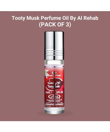 Al-Rehab Tooty Musk 6ml (0.2 OZ) Perfume Oil Long Lasting Fruity Floral Fragrance. (PACK OF 3) Tooty Musk (Pack of 3) - Buy Online on GoSupps.com