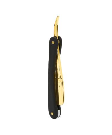 Premium Gold Folding Straight Edge Razor for Men | Close Shave Manual Barber Razor - International Shipping Available - Buy Online on GoSupps.com