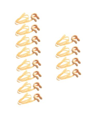 Besportble 12 pieces hair skin Professional training latex adults invisible gluten surf accessories lanyard elastic rope & clamps nasal chain silicone trimmer protector and soft as shown x 3 pieces 3.2x2.5cmx3pcs