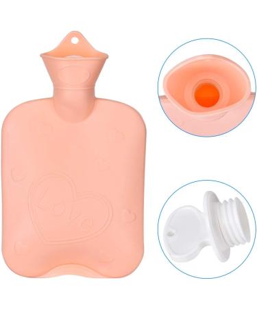 Queta Hot Water Bottle 1000ml - Thick Rubber Heat Bottle with Soft Plush Cover for Waist Abdomen Hands Shoulders & Neck Warmer - Ideal for International Shipping - Buy Online on GoSupps.com