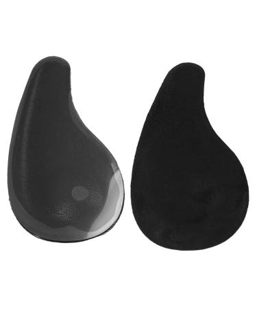 NOLITOY 2 Pairs Internal and External Horoscope Half Pad Work Boot Insoles Foot Pads Insoles for Men Women Black 10x5.5cm