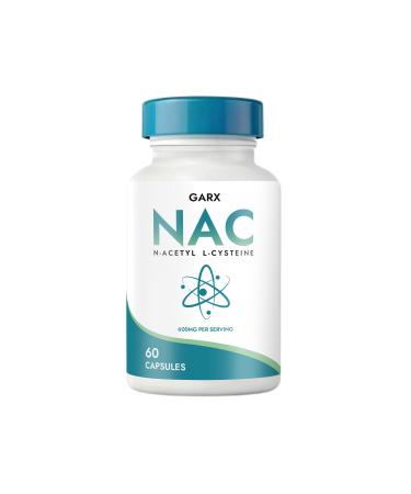 Oxloza Garx NAC N-Acetyl-L-Cysteine 600 mg Daily Antioxidant Support 60 Capsules - Non-GMO Gluten Free (1pcs)