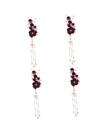 minkissy Accessories antique ball hair clip flower hair womens hair accessories headpiece for women hair clip for women chinese hair accessories ball hairpin girl Miss zinc alloy Zinc
