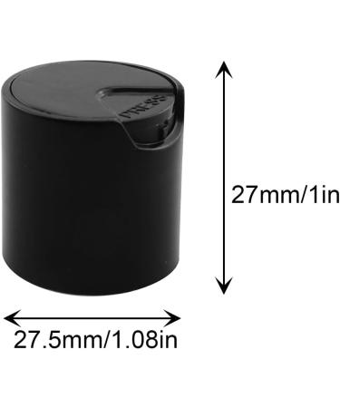JCBIZ 15PCS Black Durable Replacement Caps Disc Top Caps for Plastic Bottles Empty Bottles Squeeze Bottles - Buy Online on GoSupps.com