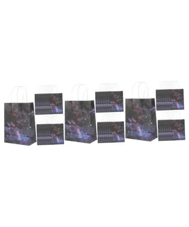 HOMSFOU 48 Pcs Gift Bag Space Party Favor Bags Hockey Party Favors Wedding Favor Bags Astronaut Party Favors Birthday Party Supplies Favor Bags Printing Snack Bag Paper