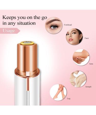 Flawless Facial Hair Remover for Women-rechargeability Ladies Hair Removal Device-Removing Unwanted Facial Hair Quickly and Painlessly-for Lip Mustache Chin (Rose Gold Rechargeable) - Buy Online on GoSupps.com