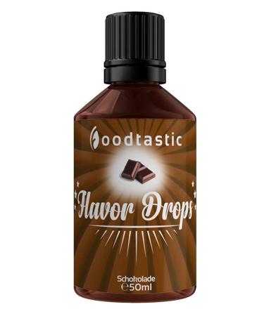 Foodtastic flavor drops chocolate 50ml |Flavrops aroma drop |Calorie -free Sweet i without sugar |Food aroma flavor drops flave drops drops of taste