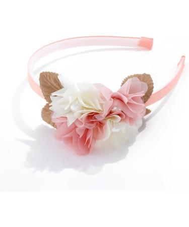 IYOU Princess Headband Pink Floral Hair Bands Birthday Party Wedding Hair Accessories for Girls - Buy Online on GoSupps.com