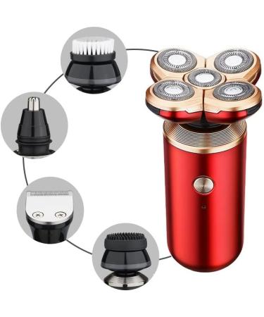 Rasoir lectrique Rasoir lectrique 5 en 1 for Hommes Tondeuse Barbe Rasoir Flottant 5D Machine de Rasage for t te Chauve Rouge - Buy Online on GoSupps.com