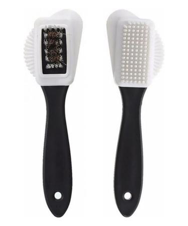 Shoe Brush 1pcs Shoehorn Brush Black Cleaning Brush for Suede Nubuck Boot Shape Shoe Cleaner Wholesale Boot Leather Shoes Cleaner Basket Brush