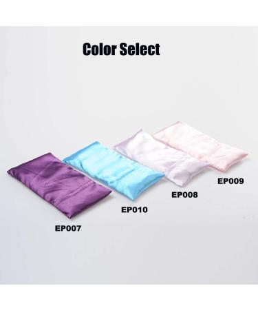 GMIFUN Silk Lavender & Flax Seeds Eye Pillow for Sleep and Meditation - Microwavable Long-Purple - Buy Online on GoSupps.com