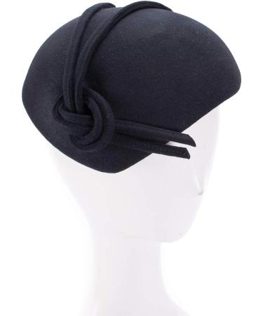 Lawliet Black Teardrop Women's Felt Fascinator Tam Beret Casque Cocktail Hat - Buy Online on GoSupps.com