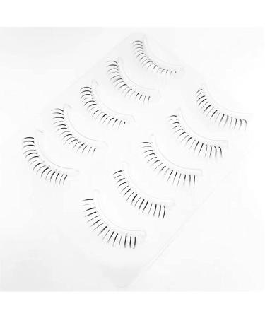 DAODER Natural Bottom Lashes - 5 Pairs Wispy Lower False Eyelashes (6mm) - Clear Band, Daring Style - Buy Online on GoSupps.com