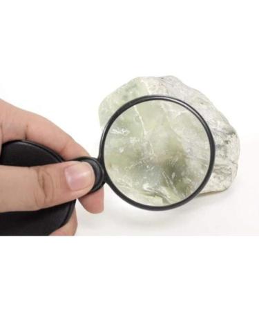 Portable Round Reading Magnifier 10X Small Foldable Leather Pocket with Black Cover Case for Shopping Better Life - Buy Online on GoSupps.com