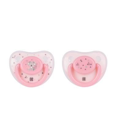 Kikkaboo Pacifier Savanna 6-18 Months - 2 Pack with Dust Cap & Ventilation Holes | Pink - International Shipping Available - Buy Online on GoSupps.com