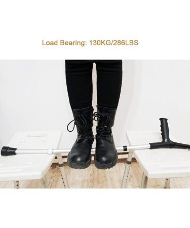 Folding Forearm Crutches Adults Lightweight Adjustable Canes Ergonomic Design with Non-Slip Foot Cap Suitable for Height 140-190cm/4' 5''-6' 2'' (Color : Black Size : 1 Count) Anniversary Lucky Black 1 count - Buy Online on GoSupps.com