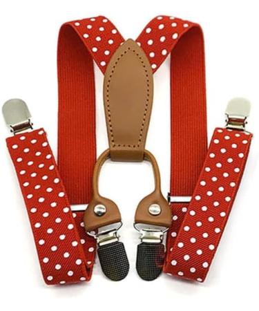 Anshili 2pcs Children's Suspenders - Y-Shape 4 Clips 2.5 cm Wide for Kids Stylish & Durable! - Buy Online on GoSupps.com