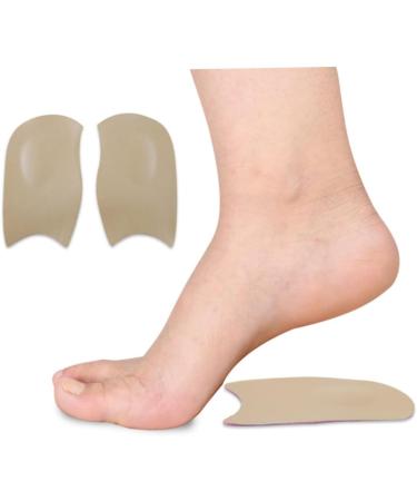 GLEAVI 2 Pairs Plantar Arch Support Insoles - Silicone Gel Foot Inserts for Women | Flat Foot Comfort & Heel Support | Custom Arch Pads & Massage Stickers - Buy Online on GoSupps.com