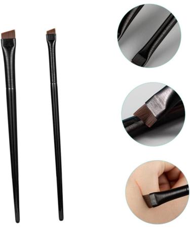 MUSISALY 3 Sets Black Eye Makeup Eyebrow Ear Brow Brush Wood - Buy Online on GoSupps.com